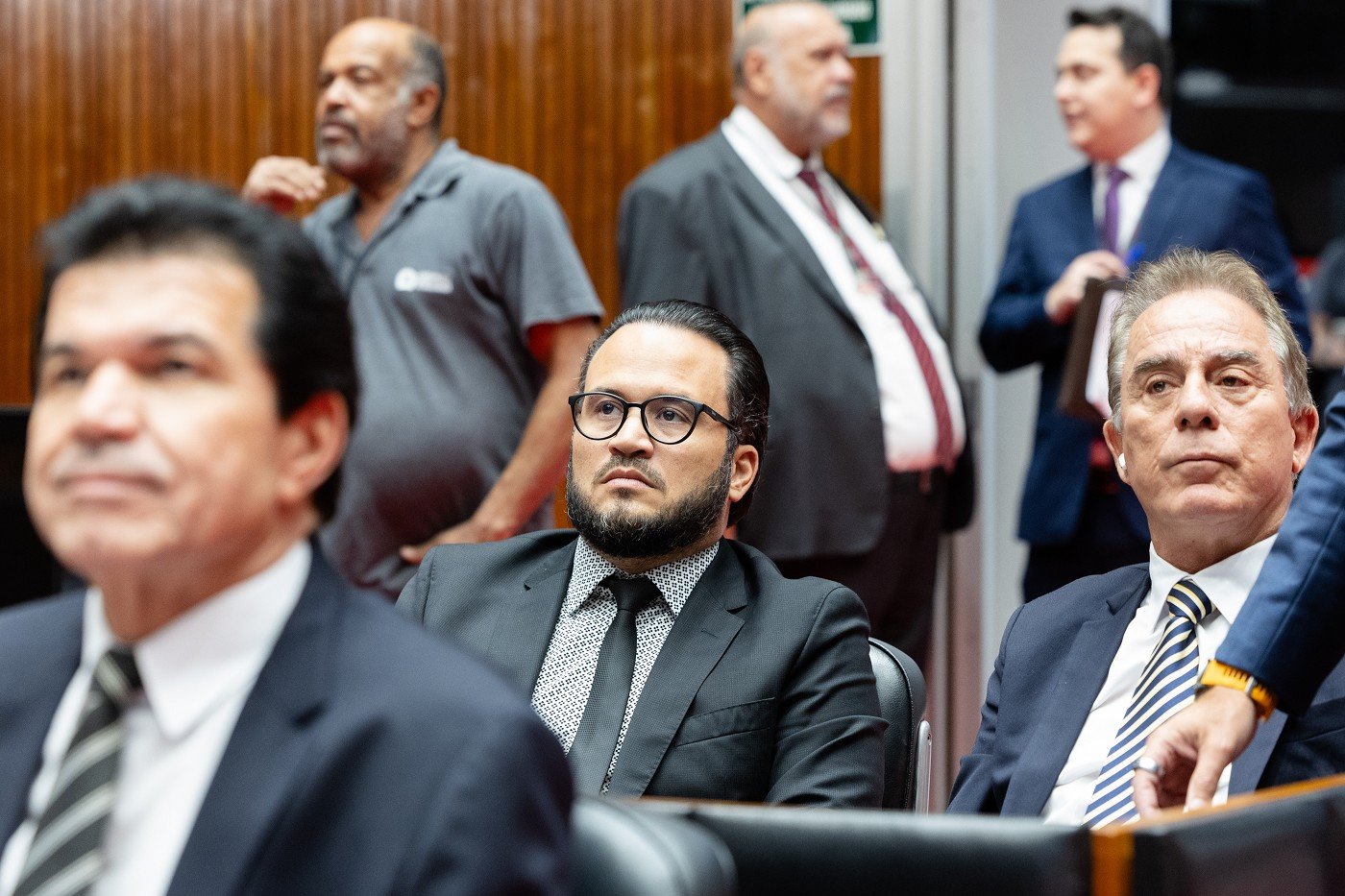 Deputado Enes Candido durante sessão na Assembleia Legislativa de Minas Gerais